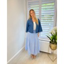 Carolyn Cotton Skirt - Pale Blue 