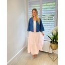 Carolyn Cotton Skirt - Pale Pink 