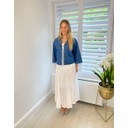 Carolyn Cotton Skirt - White