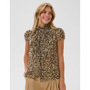 LiljaSZ Crinkle Shirt - Leopard Print