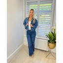 Milan Wide Leg Jeans - Mid Denim Blue