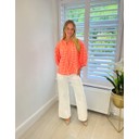 Gingham Blouse - Pink & Orange 