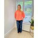 Gingham Blouse - Pink & Orange  - Alternative 2