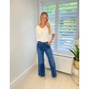 Milan Wide Leg Jeans - Mid Denim Blue
