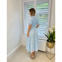 Grace Gingham Maxi Dress - Pale Blue  - Alternative 1