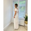 Ava Broderie Anglais Maxi Dress - White - Alternative 1