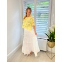Tanya Tiered Maxi Skirt  - Ivory