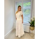 Tanya Tiered Maxi Skirt  - Ivory - Alternative 1