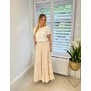 Tanya Tiered Maxi Skirt  - Stone - Alternative 1