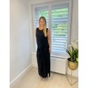 Tia Tie Side Dress - Black