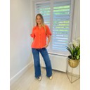 Kelly Cheesecloth Blouse - Coral