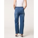 Diamante Elasticated Waist Jeans  - Mid Denim Blue - Alternative 3