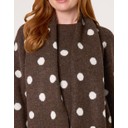 Polka Dot Scarf Jumper  - Chocolate - Alternative 3